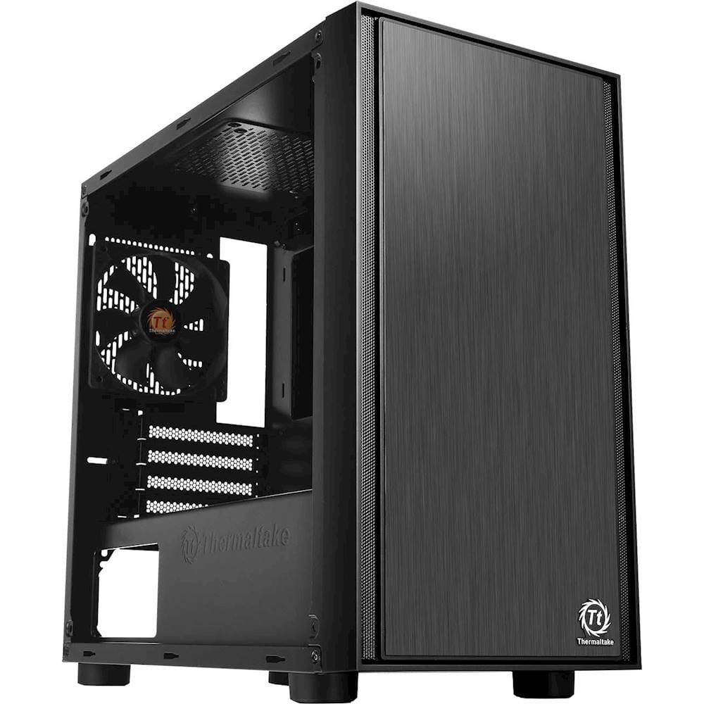Thermaltake - Versa H17 Micro ATX Mini Tower Case - Black