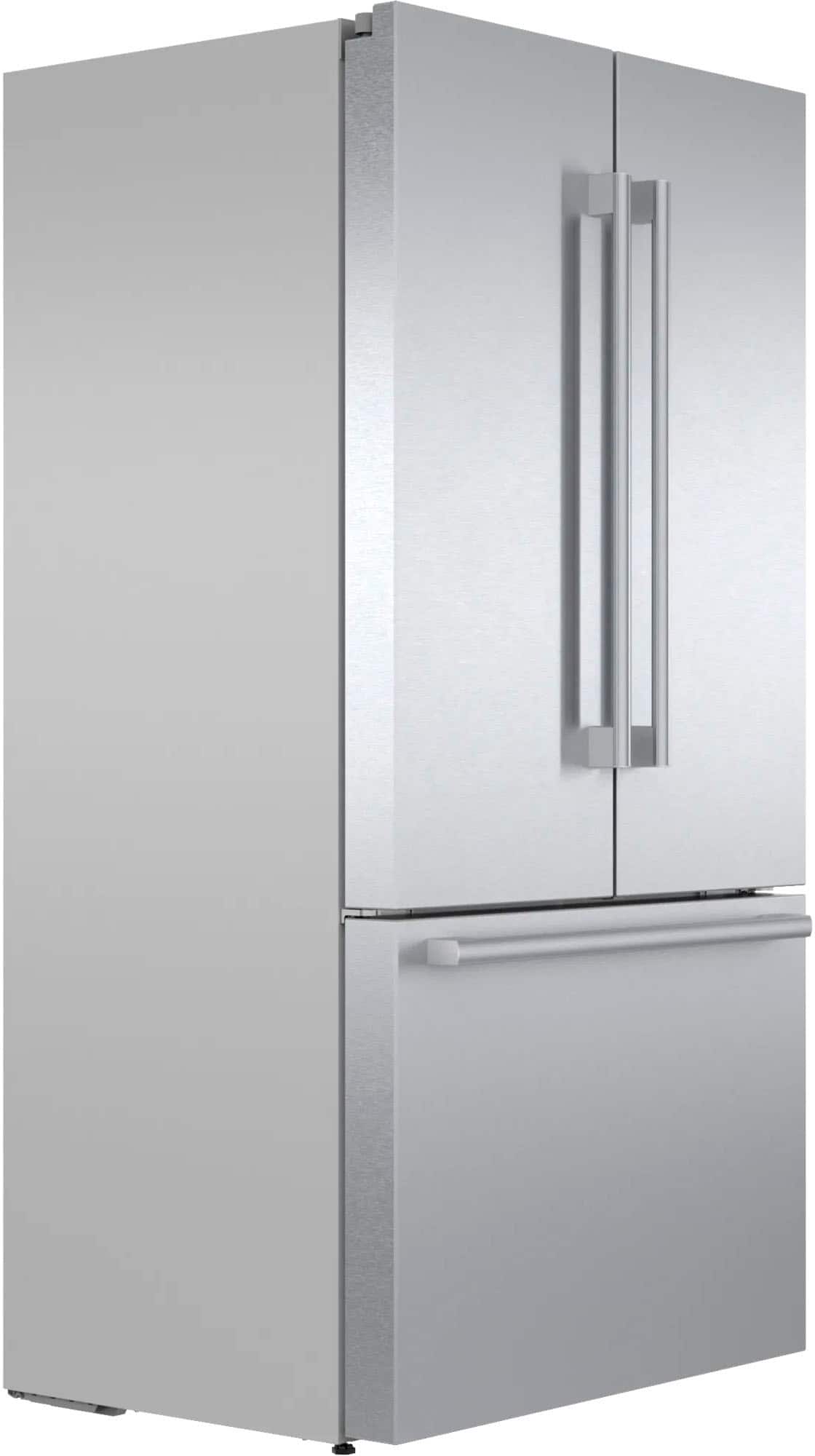Bosch - 800 Series 36 in. Wide 21 Cu. Ft. French Door Bottom Freezer Counter-Depth Smart Refrigerator with VitaFresh - Stainless Steel