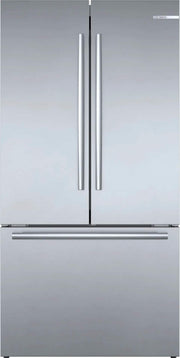 Bosch - 800 Series 36 in. Wide 21 Cu. Ft. French Door Bottom Freezer Counter-Depth Smart Refrigerator with VitaFresh - Stainless Steel