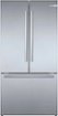 Bosch - 800 Series 36 in. Wide 21 Cu. Ft. French Door Bottom Freezer Counter-Depth Smart Refrigerator with VitaFresh - Stainless Steel