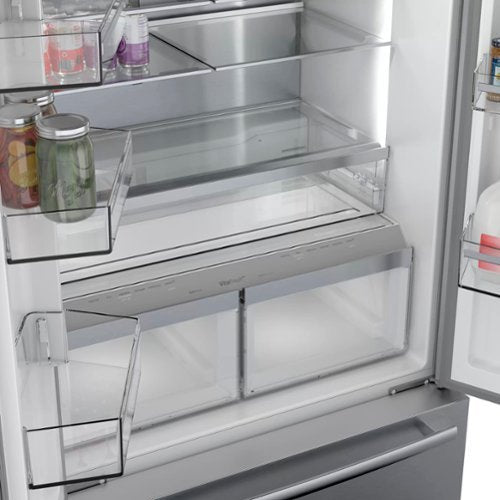 Bosch - 800 Series 36 in. Wide 21 Cu. Ft. French Door Bottom Freezer Counter-Depth Smart Refrigerator with VitaFresh - Stainless Steel