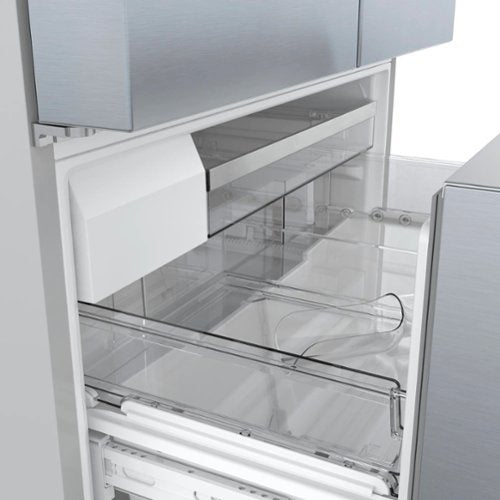 Bosch - 800 Series 36 in. Wide 21 Cu. Ft. French Door Bottom Freezer Counter-Depth Smart Refrigerator with VitaFresh - Stainless Steel