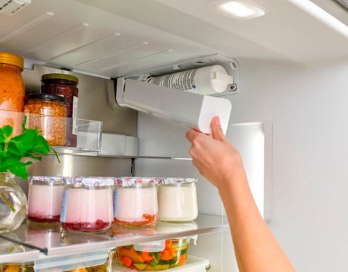 Bosch - 800 Series 36 in. Wide 21 Cu. Ft. French Door Bottom Freezer Counter-Depth Smart Refrigerator with VitaFresh - Stainless Steel