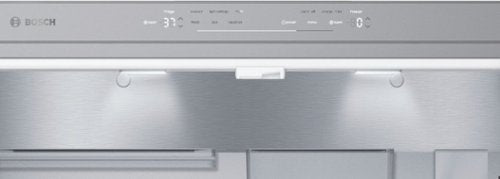 Bosch - 800 Series 36 in. Wide 21 Cu. Ft. French Door Bottom Freezer Counter-Depth Smart Refrigerator with VitaFresh - Stainless Steel