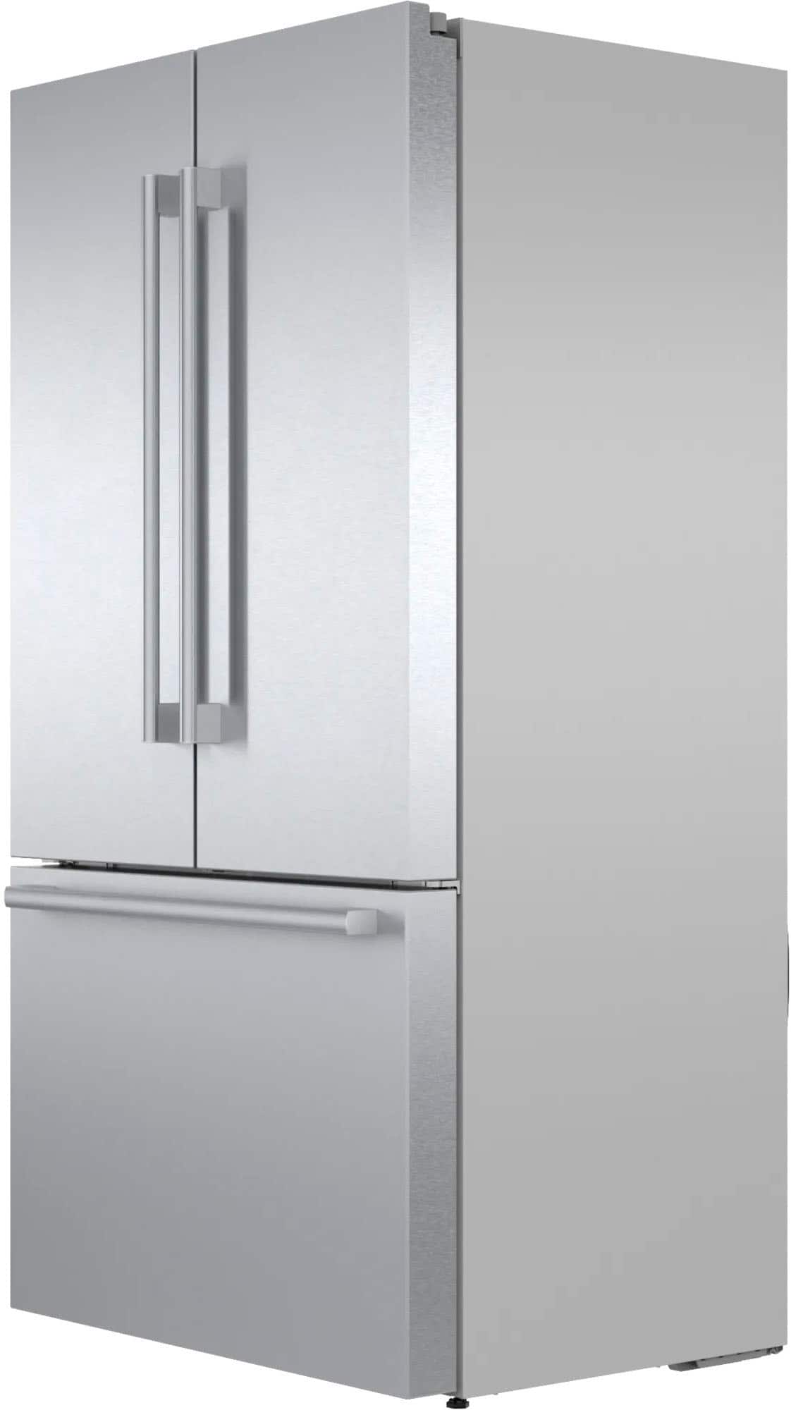Bosch - 800 Series 36 in. Wide 21 Cu. Ft. French Door Bottom Freezer Counter-Depth Smart Refrigerator with VitaFresh - Stainless Steel