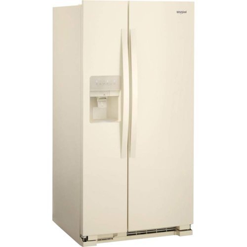 Whirlpool - 33 in. Wide 21.4 cu. ft. Side-by-Side Refrigerator - Biscuit