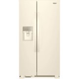 Whirlpool - 33 in. Wide 21.4 cu. ft. Side-by-Side Refrigerator - Biscuit