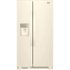 Whirlpool - 33 in. Wide 21.4 cu. ft. Side-by-Side Refrigerator - Biscuit