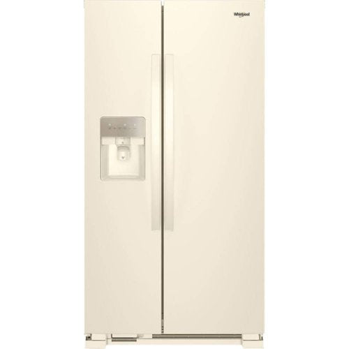 Whirlpool - 33 in. Wide 21.4 cu. ft. Side-by-Side Refrigerator - Biscuit