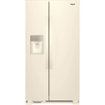 Whirlpool - 33 in. Wide 21.4 cu. ft. Side-by-Side Refrigerator - Biscuit