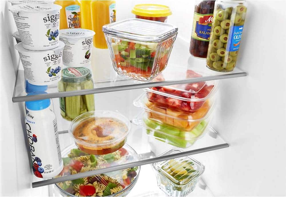 Whirlpool - 33 in. Wide 21.4 cu. ft. Side-by-Side Refrigerator - Biscuit