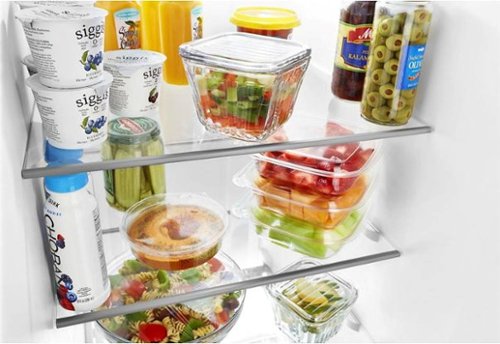 Whirlpool - 33 in. Wide 21.4 cu. ft. Side-by-Side Refrigerator - Biscuit