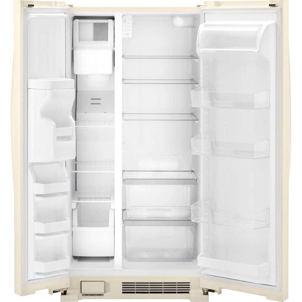 Whirlpool - 33 in. Wide 21.4 cu. ft. Side-by-Side Refrigerator - Biscuit