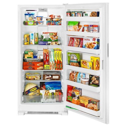 Maytag - 18 Cu. Ft. Frost Free Upright Freezer with LED Lighting - White