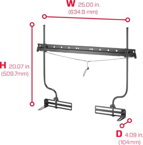 Rocketfish™ - Universal Soundbar Mounting System - Black
