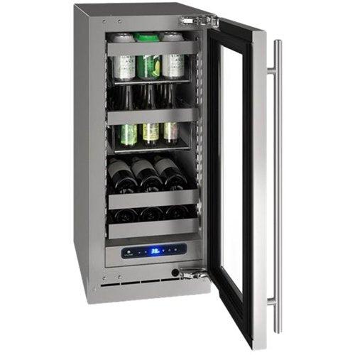 U-Line - 5 Class 8-Bottle Wine Refrigerator - Stainless Steel