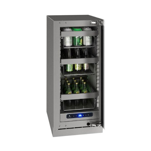 U-Line - 5 Class 72-Can Beverage Cooler - Stainless Steel