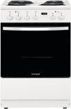 Frigidaire - 24 in. Wide 4 elements 1.9 Cu. Ft. Freestanding Electric Range with Hidden Bake Element - White