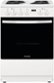 Frigidaire - 24 in. Wide 4 elements 1.9 Cu. Ft. Freestanding Electric Range with Hidden Bake Element - White