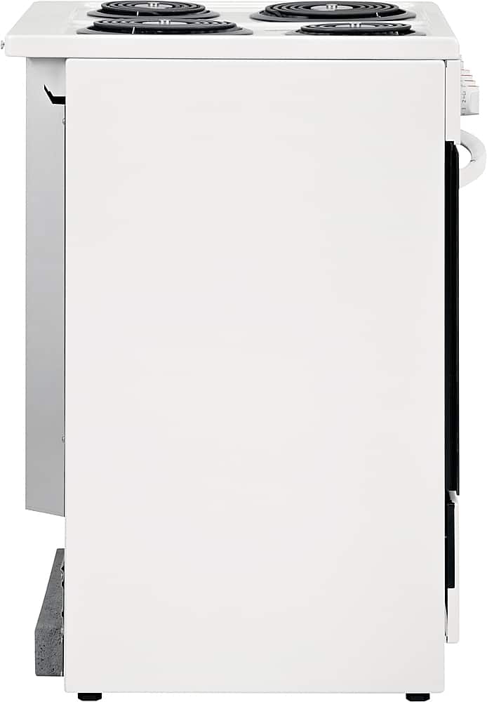 Frigidaire - 24 in. Wide 4 elements 1.9 Cu. Ft. Freestanding Electric Range with Hidden Bake Element - White