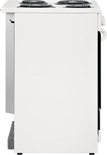 Frigidaire - 24 in. Wide 4 elements 1.9 Cu. Ft. Freestanding Electric Range with Hidden Bake Element - White
