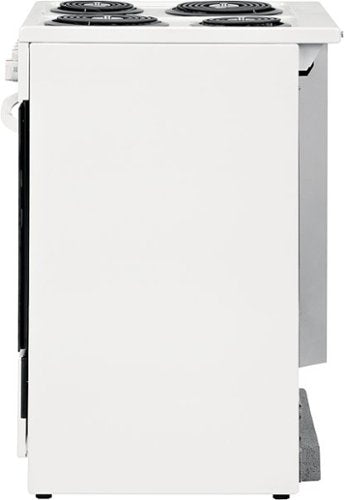 Frigidaire - 24 in. Wide 4 elements 1.9 Cu. Ft. Freestanding Electric Range with Hidden Bake Element - White