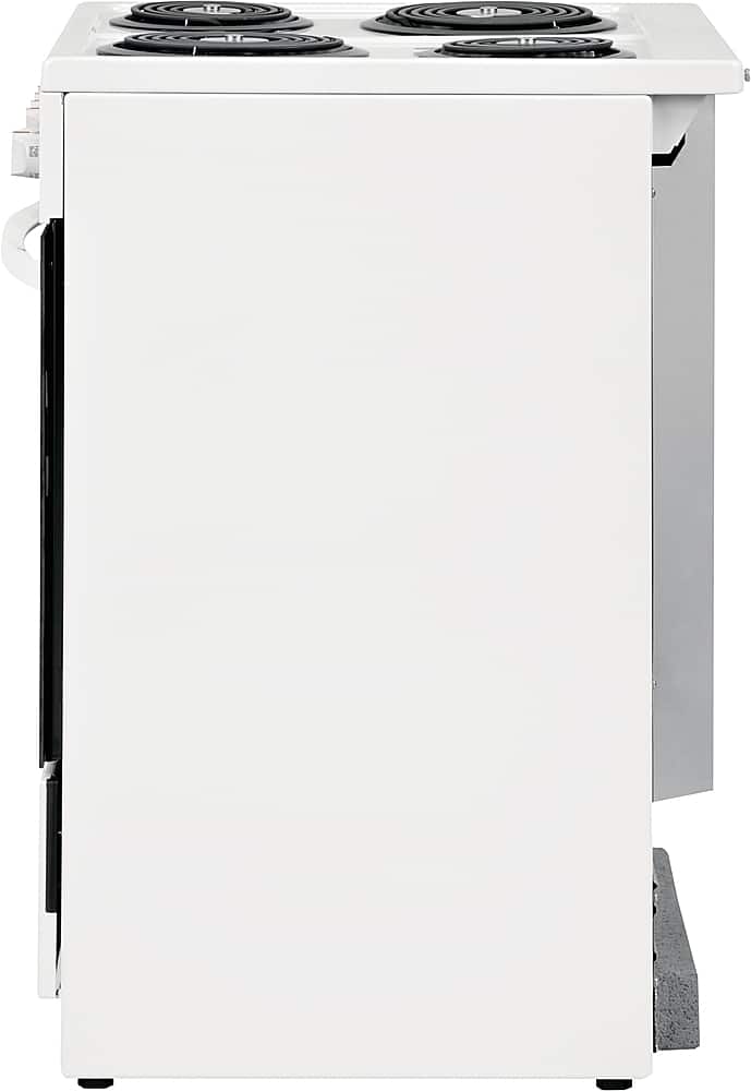 Frigidaire - 24 in. Wide 4 elements 1.9 Cu. Ft. Freestanding Electric Range with Hidden Bake Element - White