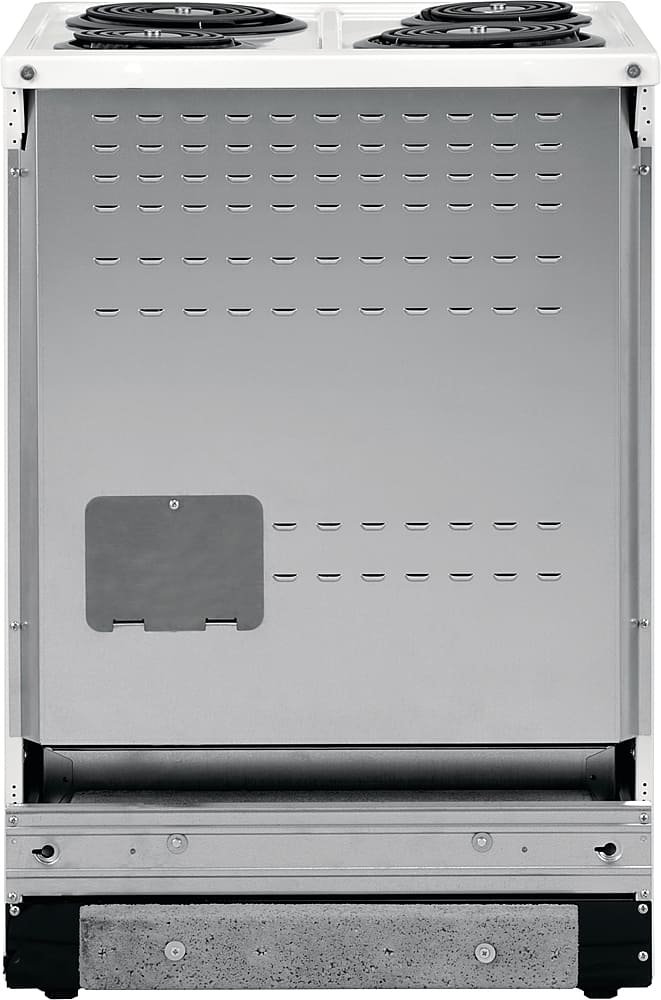 Frigidaire - 24 in. Wide 4 elements 1.9 Cu. Ft. Freestanding Electric Range with Hidden Bake Element - White