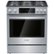 Bosch - 800 Series 30 in. Wide 4.8 Cu. Ft. Slide-In Gas Convection Range with Self-cleaning and 5 Dual Flame Burner - Stainless Steel