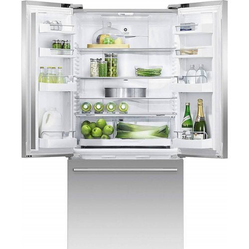 Fisher & Paykel - 32 in. Wide Series 7 16.9 Cu. Ft. French Door Refrigerator - Stainless Steel