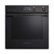 Fisher & Paykel - Contemporary 23.5" Built-In Single Electric Convection Wall Oven - Black Glass