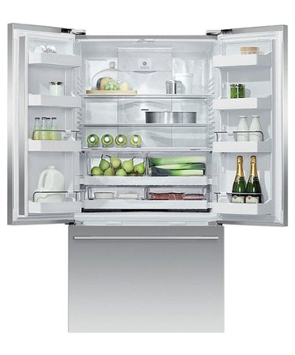 Fisher & Paykel - 36-In 20.1 cu. ft. French Door Refrigerator Counter Depth with Internal Ice Maker - Stainless Steel
