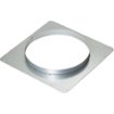 Zephyr - Front Panel Rough-In Plate with 10 in. Round for Lift Downdraft - Silver