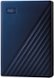 WD - My Passport for Mac 4TB External USB 3.0 Portable Hard Drive - Blue