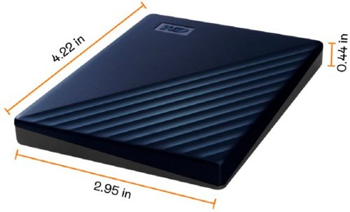 WD - My Passport for Mac 4TB External USB 3.0 Portable Hard Drive - Blue