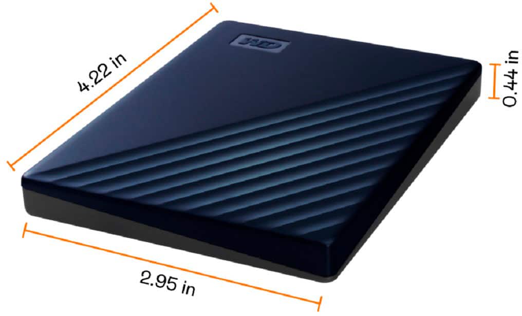 WD - My Passport for Mac 4TB External USB 3.0 Portable Hard Drive - Blue