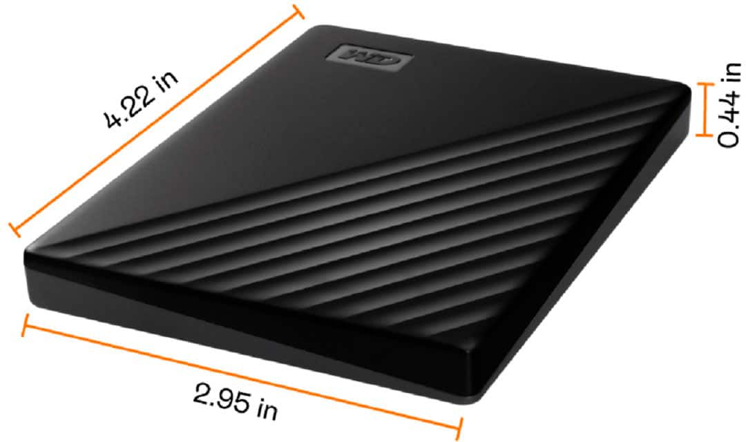 WD - My Passport 1TB External USB 3.0 Portable Hard Drive - Black