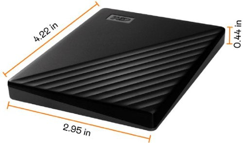 WD - My Passport 1TB External USB 3.0 Portable Hard Drive - Black