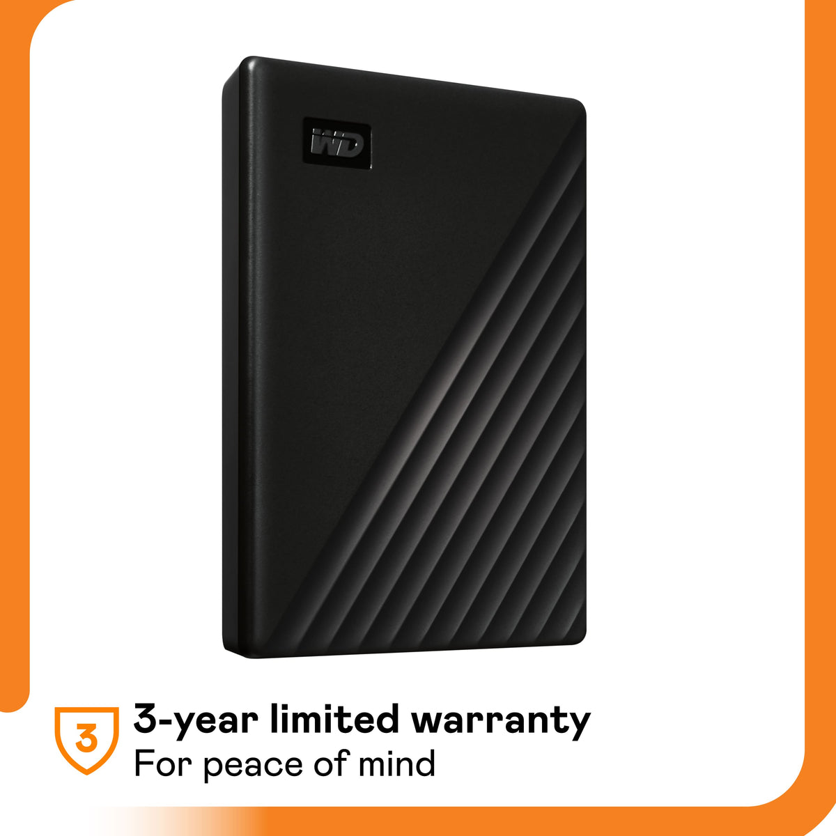 WD - My Passport 1TB External USB 3.0 Portable Hard Drive - Black