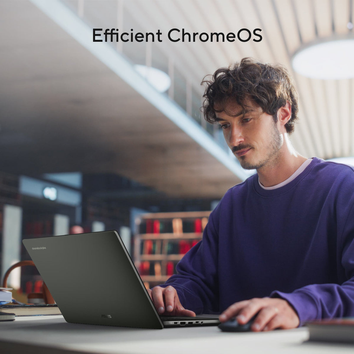 ASUS - CX14 14" FHD Chromebook Plus Laptop with Google AI - Intel Core 3 (2025) - 8GB Memory - 128GB Storage - Hunter Green