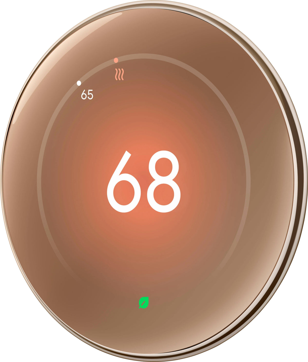 Google - Nest Learning Thermostat (4th gen) with Nest Temperature Sensor (2nd gen) - Polished Gold