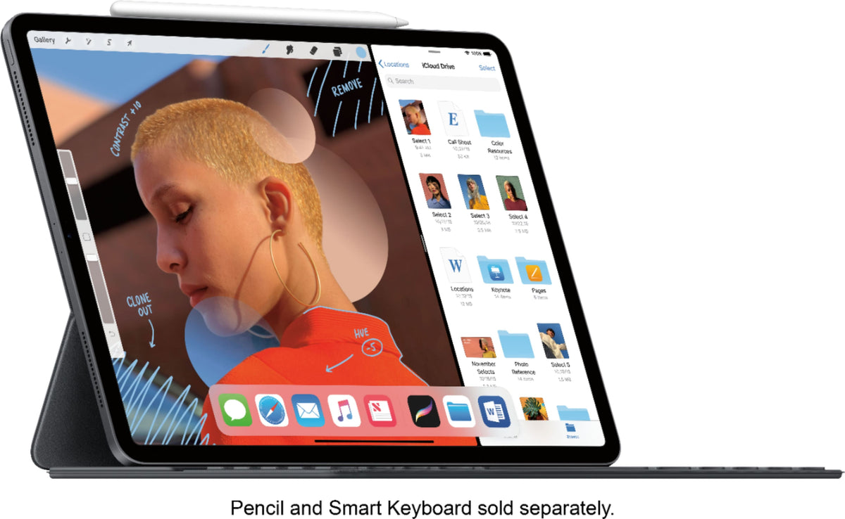 Apple - Geek Squad Certified Refurbished 12.9-Inch iPad Pro with Wi-Fi - 1TB - Space Gray