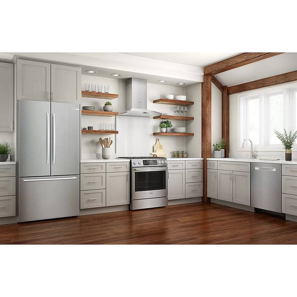 Bosch 300 Series - 30 inches - Externally Vented & Recirculating - Wall Range Hood - Stainless Steel