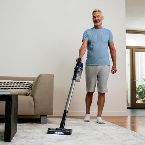 Shark - Pet Cordless Stick Vacuum with XL Dust Cup, LED Headlights, Up to 40 min Runtime - Blue Iris