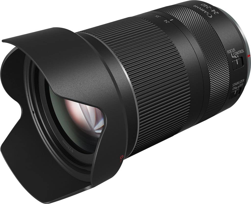 Canon - RF24-240mm F4-6.3 IS USM Standard Zoom Lens for EOS R-Series Cameras - Black