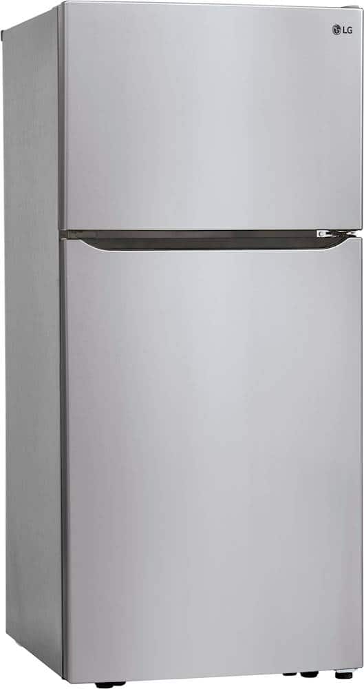 LG - 30-in Wide 20.2 Cu. Ft. Top Freezer Refrigerator - Stainless Steel