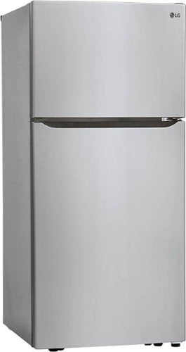 LG - 30-in Wide 20.2 Cu. Ft. Top Freezer Refrigerator - Stainless Steel