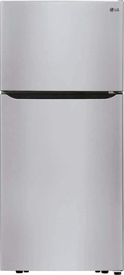 LG - 30-in Wide 20.2 Cu. Ft. Top Freezer Refrigerator - Stainless Steel