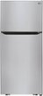 LG - 30-in Wide 20.2 Cu. Ft. Top Freezer Refrigerator - Stainless Steel