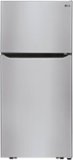 LG - 30-in Wide 20.2 Cu. Ft. Top Freezer Refrigerator - Stainless Steel